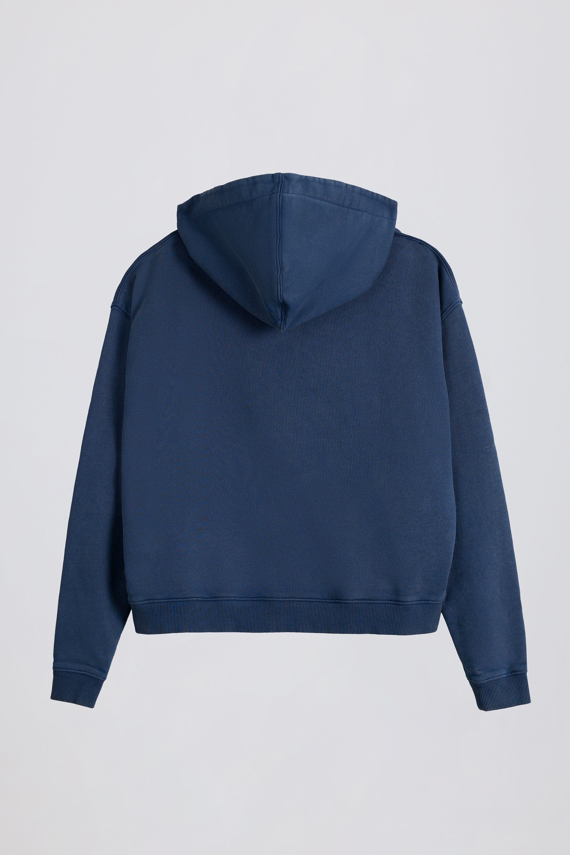 Acid Wash Oversized Hoodie in Blue