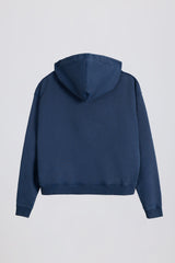 Acid Wash Oversized Hoodie in Blue