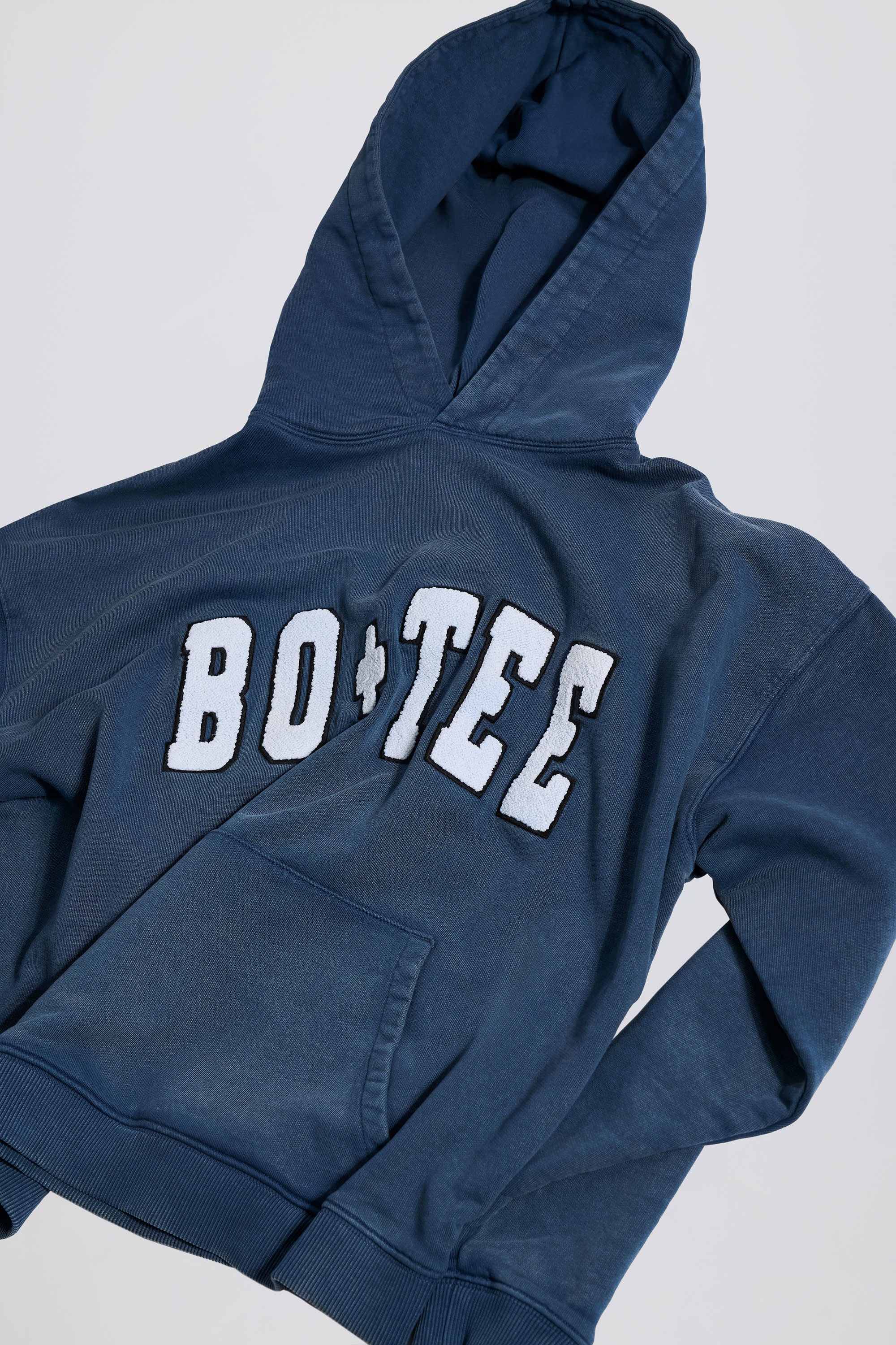 Acid Wash Oversized Hoodie in Blue
